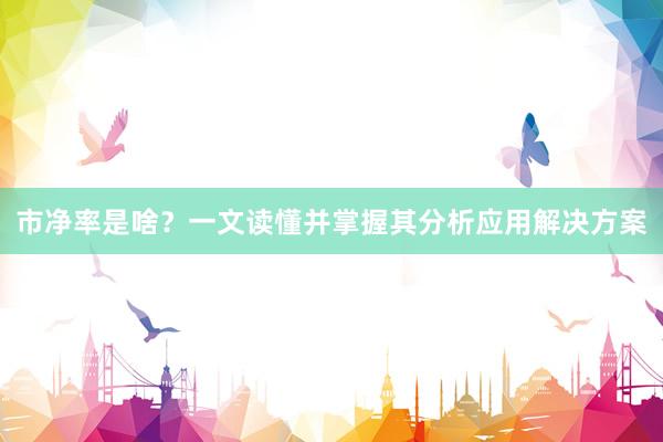 市净率是啥？一文读懂并掌握其分析应用解决方案